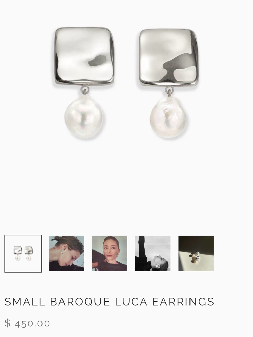 Agmes Small Baroque Luca Earrings